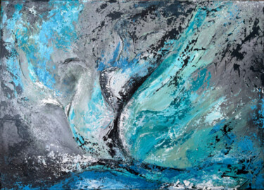 Pittura intitolato "Dancing on the water" da Tatiana Bondarenko, Opera d'arte originale, Acrilico