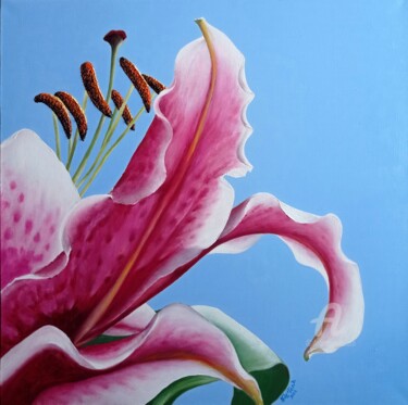 Painting titled "TENDERNESS" by Tatiana Fox'Tena, Original Artwork, Oil Mounted on Wood Stretcher frame