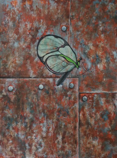 Schilderij getiteld "Butterfly" door Tatiana Karchevskaya, Origineel Kunstwerk, Acryl