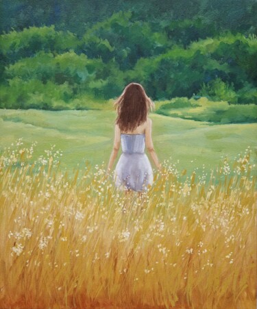 Pintura intitulada "Summer" por Tatiana Karchevskaya, Obras de arte originais, Óleo