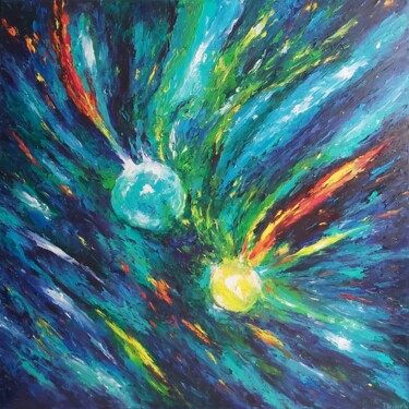Pittura intitolato "Cosmic Universes Ga…" da Tatiana Krilova, Opera d'arte originale, Olio