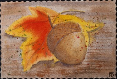 Σχέδιο με τίτλο "Autumn 7" από Tatiana Krupnikova, Αυθεντικά έργα τέχνης, Ακουαρέλα