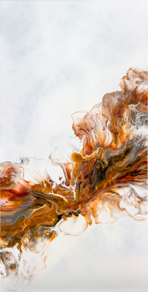 Photography titled "Gold Fire on White…" by Tatiana Malinovscaia, Original Artwork, Digital Photography