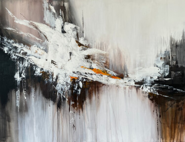 Peinture intitulée "GRAY AND BURNT UMBE…" par Tatiana Malinovscaia, Œuvre d'art originale, Acrylique