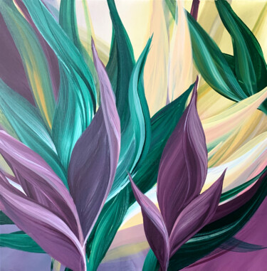 绘画 标题为“Colorful Leaves. Ex…” 由Tatiana Malinovscaia, 原创艺术品, 丙烯