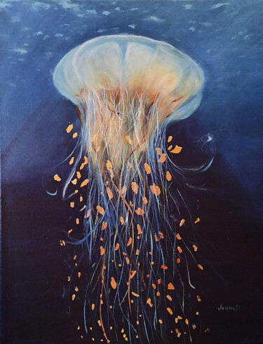 "Jellyfish" başlıklı Tablo Tatiana Mishkina tarafından, Orijinal sanat, Akrilik