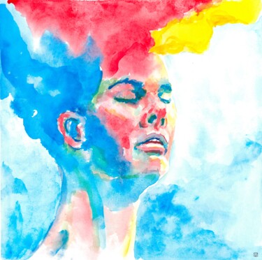 Peinture intitulée "Sunny 3" par Tatiana Myreeva, Œuvre d'art originale, Aquarelle