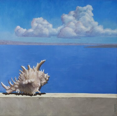 Картина под названием "Noise of the sea" - Tatiana Popova, Подлинное произведение искусства, Масло Установлен на Деревянная…