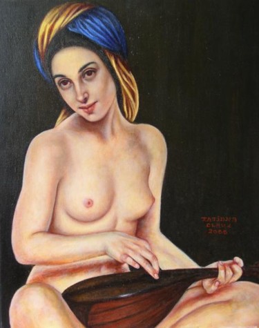 Pittura intitolato "Musique d'Ingres" da Tatiana Claux, Opera d'arte originale, Olio