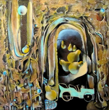 Peinture intitulée "Reverse" par Tatjana Gurbo, Œuvre d'art originale, Huile