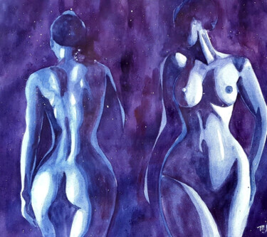 Peinture intitulée "Infinity" par Tatyana Masycheva, Œuvre d'art originale, Aquarelle