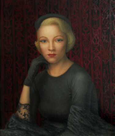 Pittura intitolato ""Marlene"" da Tatyana Mironova, Opera d'arte originale, Olio