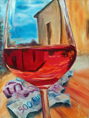 Malerei mit dem Titel "Vine" von Tatyana Pertsel, Original-Kunstwerk, Öl