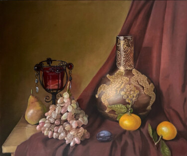 "Still life with a c…" başlıklı Tablo Tatyana Prokhorova tarafından, Orijinal sanat, Petrol