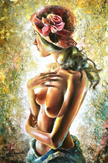绘画 标题为“Softness Nude Woman…” 由Tatyana Ustyantseva, 原创艺术品, 油