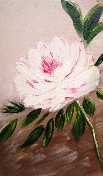Schilderij getiteld "Pink tenderness" door Tatyana Zarembovskaya, Origineel Kunstwerk, Olie