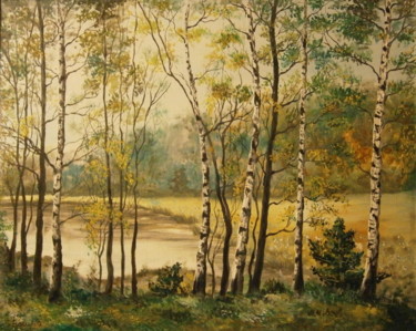제목이 ""AUTUMN""인 미술작품 Sergeys Balura로, 원작, 기름 나무 들것 프레임에 장착됨