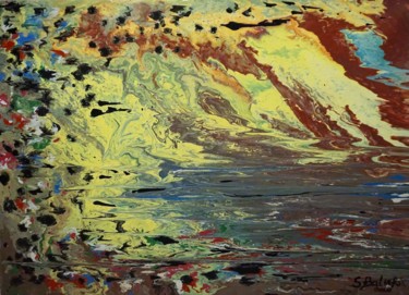 Painting titled ""DEEP UNDERGROUND"" by Sergeys Balura, Original Artwork, Oil