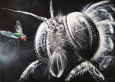 Картина под названием "A Fly" - Tayyar Özkan, Подлинное произведение искусства, Акрил
