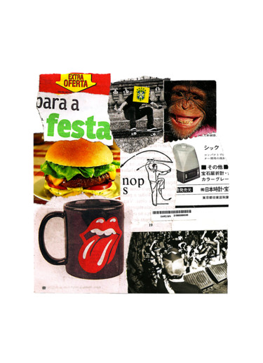 Collages titulada "Chama que não tem l…" por Tchago Martins, Obra de arte original, Collages