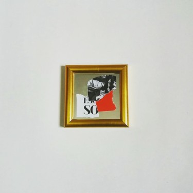 Collages intitulée "Você consegue ver o…" par Tchago Martins, Œuvre d'art originale, Collages Monté sur Verre