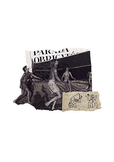 Collages intitolato "Diversão garantida…" da Tchago Martins, Opera d'arte originale, Collages
