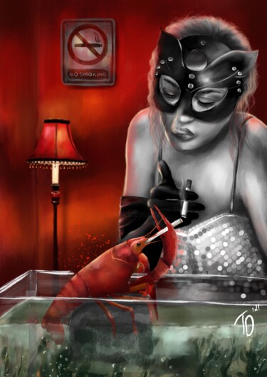Digital Arts titled "Red is the color of…" by Td'21, Original Artwork, Digital Painting