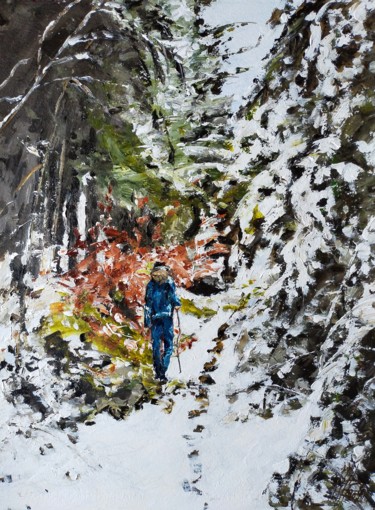 Картина под названием "fragrances hivernal…" - Antoine Juliens, Подлинное произведение искусства, Акрил