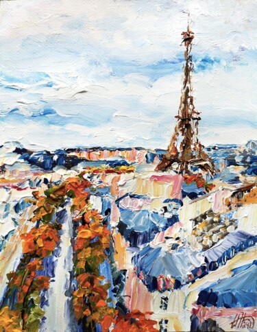 Painting titled "Dame de Paris" by Antoine Juliens, Original Artwork, Acrylic