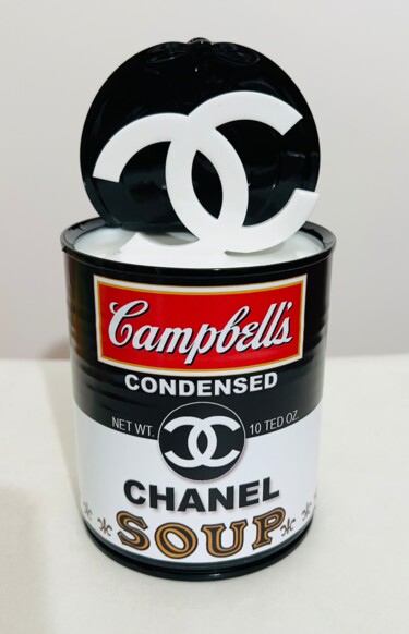Escultura titulada "Soup Campbell's Cha…" por Ted Pop Art, Obra de arte original, Resina