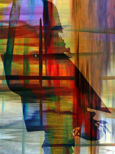 Цифровое искусство под названием "ECRITURE" - Tegas, Подлинное произведение искусства