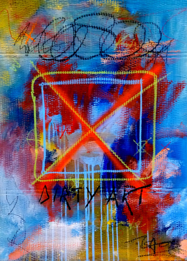 Pittura intitolato "Tehos - Dirty art 03" da Tehos, Opera d'arte originale, Acrilico
