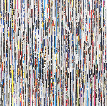 Peinture intitulée "A MOMENT SO CLOSE T…" par Tehos, Œuvre d'art originale, Collages Monté sur Châssis en bois