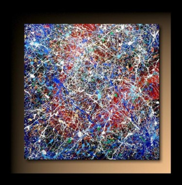 Painting titled "Abstraction P78" by Tehos, Original Artwork, Oil