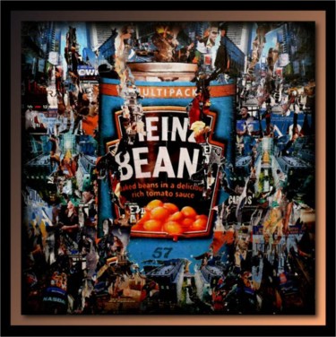 Painting titled "American Beans" by Tehos, Original Artwork, Oil