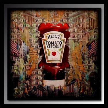 Peinture intitulée "Heinz Tomato Ketchu…" par Tehos, Œuvre d'art originale, Huile