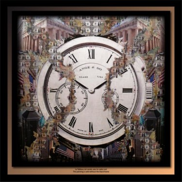 Painting titled "Time is Money 03 11…" by Tehos, Original Artwork, Oil