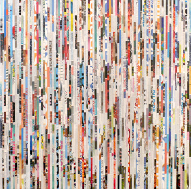Collages intitolato "Tehos - Time Line" da Tehos, Opera d'arte originale, Ritagli
