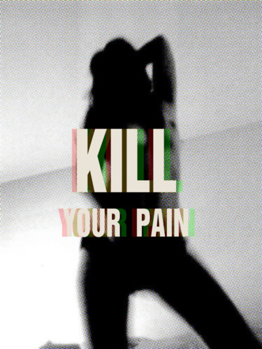 「Tehos Kill you pain…」というタイトルの写真撮影 Tehosによって, オリジナルのアートワーク