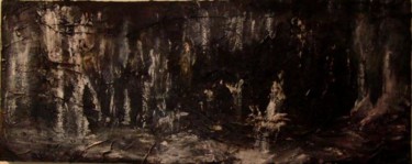 Pintura intitulada "A Porta" por Teresa Rebelo, Obras de arte originais
