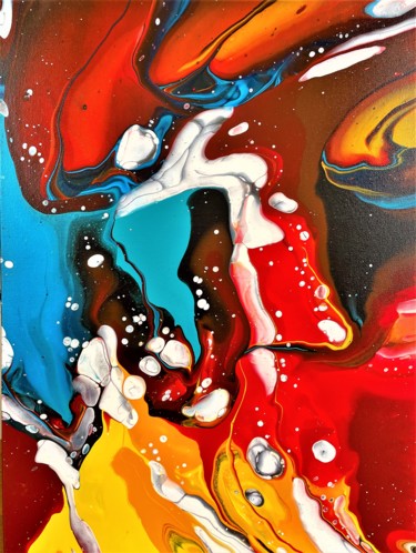 Schilderij getiteld "Bold colors (VI)" door Teresa Kosakowska-Cholody, Origineel Kunstwerk, Acryl