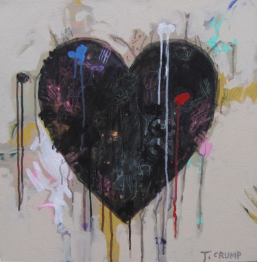 Peinture intitulée "Heart 23" par Terry Crump, Œuvre d'art originale, Acrylique