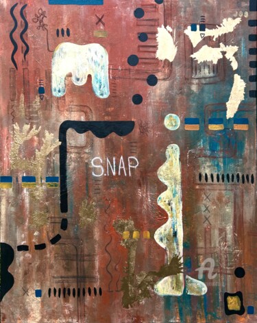 Schilderij getiteld "Sleep" door Tessa Paul, Origineel Kunstwerk, Acryl