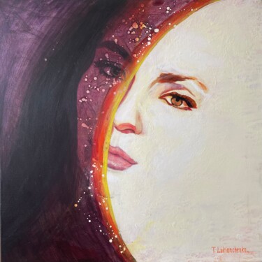 Malerei mit dem Titel "SUN & MOON" von Tetiana Lukianchenko, Original-Kunstwerk, Acryl