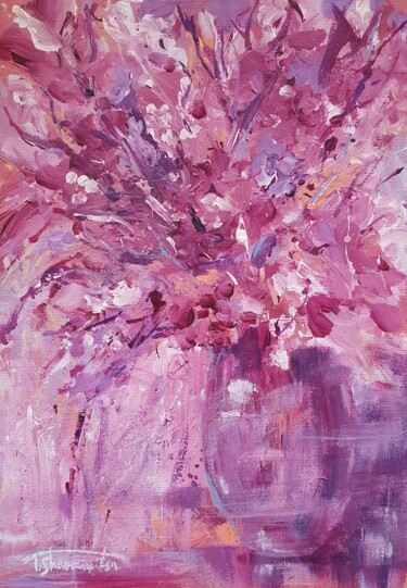 Schilderij getiteld "Bouquet, Abstract F…" door Tetiana Sharanutsa, Origineel Kunstwerk, Acryl