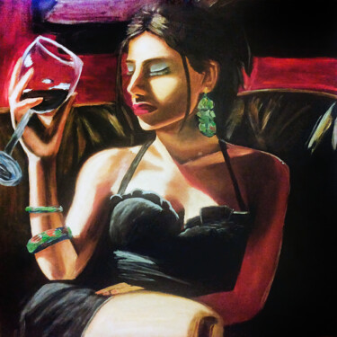 Malerei mit dem Titel "Beautiful woman Pai…" von Tetiana Surshko (SurshkoArt), Original-Kunstwerk, Öl