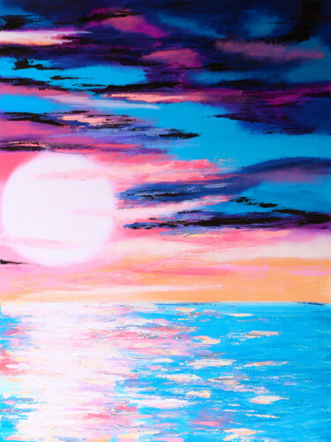 Printmaking titled "Seascape morning pa…" by Tetiana Surshko (SurshkoArt), Original Artwork, Digital Print