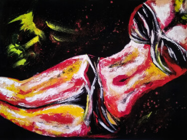 Pittura intitolato "Sexual female nude" da Tetiana Surshko (SurshkoArt), Opera d'arte originale, Olio