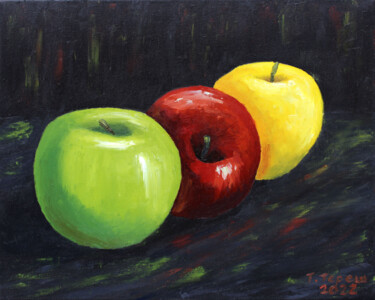 Pintura intitulada ""Apples"" por Tetiana Teresh, Obras de arte originais, Óleo
