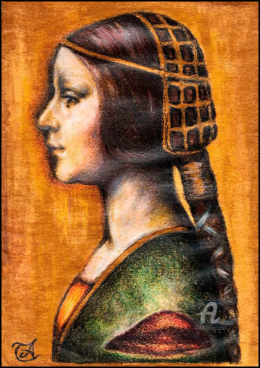 Estampas & grabados titulada "Bianca Sforza - Oma…" por Thalita Tonon (SottoSopra), Obra de arte original, Impresión digital…